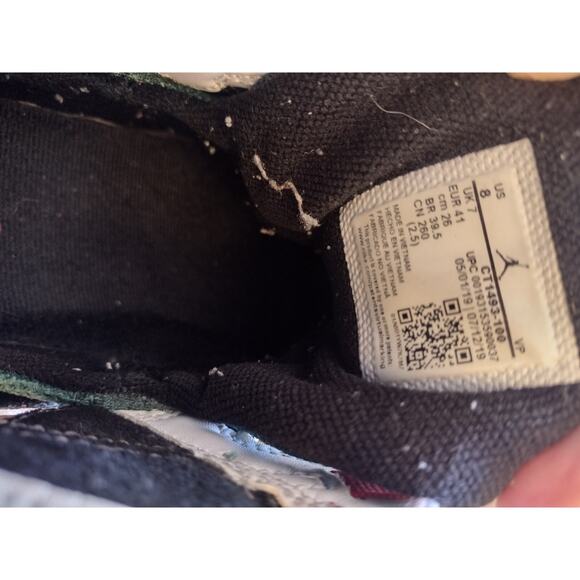 Size 8 - Jordan True Flight White Fir Amarillo - Picture 6 of 9